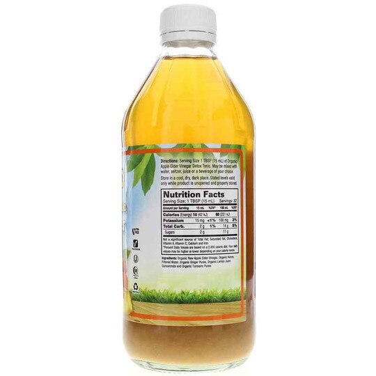 Certified Organic Apple Cider Vinegar Detox Tonic, Dynamic Health